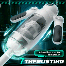Load image into Gallery viewer, Doppelter Handgriff 13 Frequenz Vibration 7 Frequenz Einziehbare Masturbation Cups