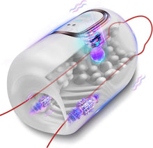 Load image into Gallery viewer, Automatische Masturbatoren Penis Stroker Blowjob mit 10 Klopfen &amp; 10 Vibrationsmodi