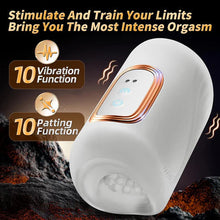 Load image into Gallery viewer, Automatische Masturbatoren Penis Stroker Blowjob mit 10 Klopfen &amp; 10 Vibrationsmodi