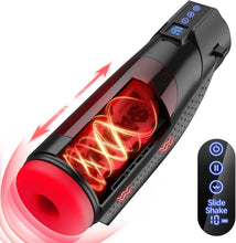 Load image into Gallery viewer, LCD-Display Stärkerer Masturbator mit 8 leistungsstarken Schub- &amp; 10 Vibrationsmodi