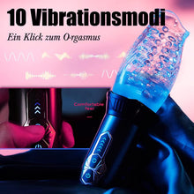 Load image into Gallery viewer, ORKAN 2 in 1 transparente Version des Automatischer 7 Rotation 7 Vibration Cup Masturbator