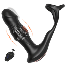 Load image into Gallery viewer, 9 Wackelndes, schwingendes und vibrierendes Prostata-Massagegerät mit Penisring