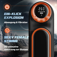 Load image into Gallery viewer, Aufgerüstet 10-Frequenz-Teleskop vibrierende Saugen Masturbation Tassen