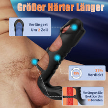 Load image into Gallery viewer, Lucifer - Dual-Motor-7-Vibrations-Penis-Hülse und Vibrator 2-in-1 Erwachsenenspielzeug