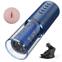 Load image into Gallery viewer, Bluesea 6 Bi-Directional Thrusting Rotation Masturbator mit Suction Base