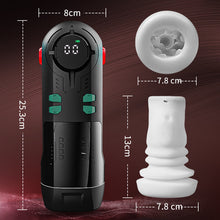 Load image into Gallery viewer, 9 Stoßen Vibrieren Saugen Heizen Masturbator Cup