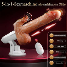 Load image into Gallery viewer, Sexmaschine, 90°, automatisch verstellbarer Vibrator mit 8 stoßenden, vibrierenden und leckenden Dildos