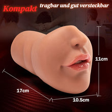 Load image into Gallery viewer, BRAUNE SCHÖNHEIT Tragbarer Masturbator Blowjob Taschenmuschi Masturbator