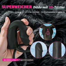 Load image into Gallery viewer, Anal-Analdildo zum Anschnallen für Paare mit vibrierendem Penisring