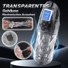 Load image into Gallery viewer, Rogen - Volle Transparenz Vibrieren &amp; Oral Sensation Saugen &amp; Stimme Männlicher Masturbator