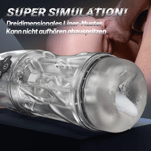 Load image into Gallery viewer, Rogen - Volle Transparenz Vibrieren &amp; Oral Sensation Saugen &amp; Stimme Männlicher Masturbator