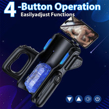 Load image into Gallery viewer, LETEN Masturbator mit 10 stoßenden Hochgeschwindigkeits und Telefonhalter