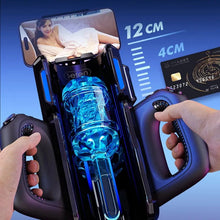 Load image into Gallery viewer, LETEN Masturbator mit 10 stoßenden Hochgeschwindigkeits und Telefonhalter