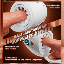 Load image into Gallery viewer, Explorer-Innovative Vergnügen Dual Entrance Elektrische Masturbator Hoden Massage + Glans Orgasm