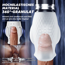 Load image into Gallery viewer, Tornado 3.0 - Dual Motor Oralsex Analoger Masturbator 7 Vibrationen 5 Retraktionen 5 Rotat