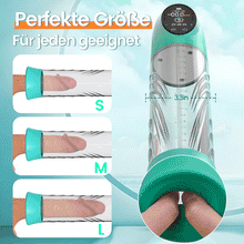 Load image into Gallery viewer, Green Pioneer – 4 Druckstufen und 9 Saugmodi – Wasser-Penispumpe mit LCD-Display