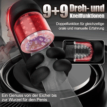 Load image into Gallery viewer, Finger 2.0-9 Vibrationen 9 Spannen 9 Rotieren Verbesserter Glans Training Masturbator