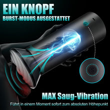 Load image into Gallery viewer, Bliss - 9 Saugmodi &amp; Kraftvolle Vibration 2,8x Breite Hülle Elektrischer Masturbator für Männer