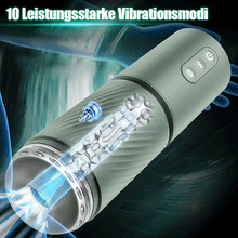 Load image into Gallery viewer, 10 Saug- &amp; 10 Vibrations-Vakuum-Penis-Pumpe Vergrößerungspumpe männlicher Masturbator