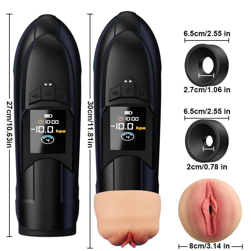 Ravish - Fleischähnliche Hülle mit langanhaltender Saugkraft, klarer Anleitung, automatischer männlicher Masturbator