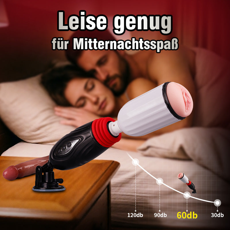 Stella - 2-in-1 stoßende beheizte Paar-Sexmaschine mit Fernbedienung