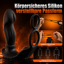 Load image into Gallery viewer, Hugo – Tragbarer Prostata-Massager mit Stoßbewegungen, Gurten sowie App- &amp; Fernbedienungs-Doppelsteuerung