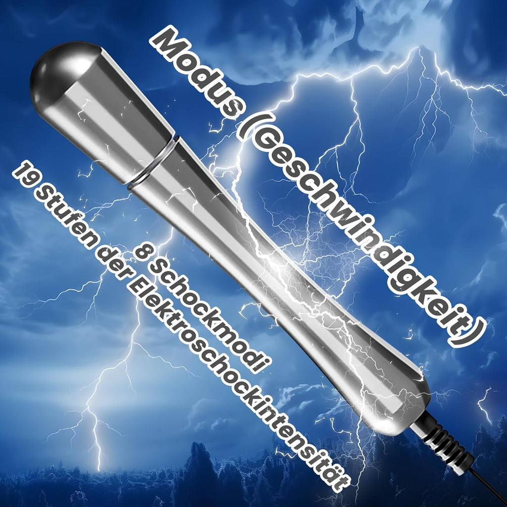 110 mm Elektro Schock Metall Buttplug elektrische Stimulator Prostata Massager