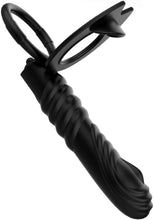 Load image into Gallery viewer, Doppelpenetration Anal Vibrator mit vibrierendem Cockring, Fernbedienung Doppelstimulation Anal Plug Penis Ring Sexspielzeug für Männer, Frauen und Paare