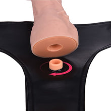 Load image into Gallery viewer, Doppeldildos – Silikon-Umschnalldildo mit abnehmbarer Steuerung und Vibration