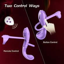 Load image into Gallery viewer, Penisring Vibrator mit 9 Modi Vibration 4 IN 1 Silikon Cockring Vibratoren für Sie Klitoris and G-punkt Verzögerte Ejakulation Erektion Verbessern Stimulation Penis Männer Sexspielzeug
