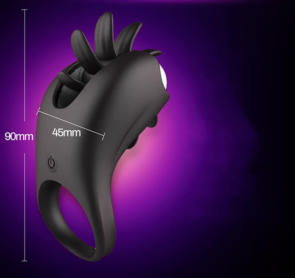 Penisring Vibrator Klitorisstimulator Cockringe Extrem Silikon G-Punkt Penis Ring Penisring Vibration Sex Toy Cock Ring mit 10 Vibration Modes