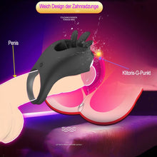 Load image into Gallery viewer, Penisring Vibrator Klitorisstimulator Cockringe Extrem Silikon G-Punkt Penis Ring Penisring Vibration Sex Toy Cock Ring mit 10 Vibration Modes