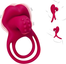 Load image into Gallery viewer, Penisring Vibrator mit Klitoris Stimulator Penisring Vibration Paarvibrator für Paare Penis-Vibrator Sexspielzeug für Paare zu Zweit Penis Ring Vibratoren Klitoris Sex Spielzeug mit 10 Vibrationsmodi