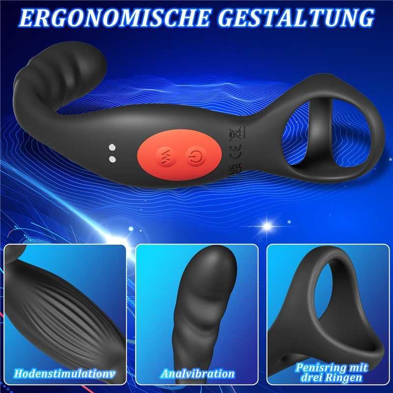 nal Vibrator Prostata Stimulation Männer mit Penisring Sex Spielzeug für die Männer Anal Dildo Analplug Analvibratoren für Mann Anal Plug Vibratorensets für Männer mit 9 Vibrationsmodi Sex Toys