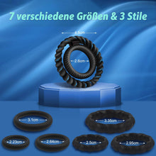 Load image into Gallery viewer, Penisring – 7-teiliges Set für Männer, Sexspielzeug für Männer und Paare, Penisringe, Sexspielzeug für Paare, Sexspielzeug für Erwachsene, Sexspielzeug für Paare, Lust, Sexspiele für Erwachsene und Paare, härter und stärker
