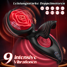 Load image into Gallery viewer, Penisring Vibrator mit Klitoris Hoden Stimulator Penis Ring Vibratoren Sex spielzeug für die paare Cockring mit 9 Vibrationsmodi Sex Spielzeug für die Männer Solo erotisches sexspielzeug für paare