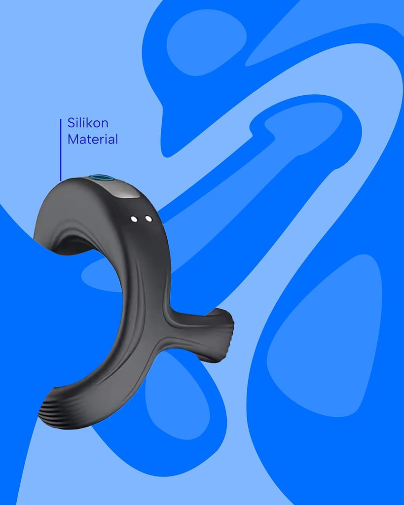Penis Vibrator für Paare Cockringe für Männer Gummi Sexspielzeug, Mastrubrator für Manner Cock Ring & Vibrator Mann Erotik 10 Vibrationmodi Erektion & Klitoris Stimulator Für Sie