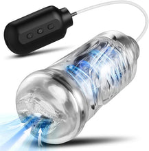Load image into Gallery viewer, Automatischer Penispumpen Masturbatoren mit 10 Vibrationsmodi und Saugmodi