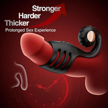 Load image into Gallery viewer, Penisring Vibrator Sex Spielzeug für Paare, 10 Vibrationsmodi mit Fernbedienung Cockring Penistrainer Prostata Massage Klitoris Stimulator Frauen, zur Erektion Verbessern Verzögerte Ejakulation