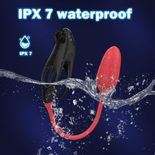 Load image into Gallery viewer, Penisring Vibrator Sex Spielzeug 2 in 1 Abnehmbar G-Punkt Penisringe Vibrator mit 10 * 10 Vibrationsmodi Prostata Stimulation Analvibratoren Penis Ring Erotik Sextoysets für Paare extrem sex