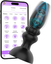 Load image into Gallery viewer, Analvibratoren für Mann mit 10 Vibration Analplug# für Männer mit App-Steuerung analvibrator Anal toy Buttplug Prostata Stimulator Anal Plug Vibratorensets Sex Spielzeug für Paare