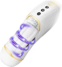 Load image into Gallery viewer, Masturbieren für Männer Elektrisch 10 Vibrationsstufen&amp; 3 Saugstufen Masturbator Männer 42℃ Taschenmuschi Sexspielzeug Vibratorstarb Männer Elektrischer Masturbator taschenmuschi weiß