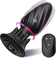 Load image into Gallery viewer, Analvibratoren für Man, Prostata Stimulation Männer Analplug Sex Spielzeug für die Männer mit 10 Vibrationen und 10 Rotationsmodi Fernbedienung Anal Plug Dildo für Paare Buttplug Sexspielzeug