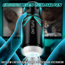 Load image into Gallery viewer, Elektrischer Masturbator Sex spielzeug für die männer mit 7 Saugmodi &amp; 10 Vibrationsmodi Blowjob mit 6 Luftlöcher Masturbieren für männer Masturbatoren mit 3D Vagina Pussy Taschenmuschi Sexspielzeug