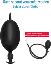 Load image into Gallery viewer, 26cm Superlang Aufblasbar Analplug mit Pumpe,Verstellbar Riesen Dildo Butt Plug,Analkugeln Anal Spreizer SM Sexspielzeug Extreme Paare Frauen Männer