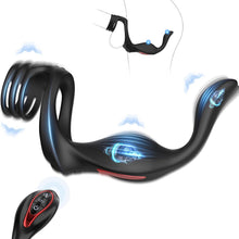 Load image into Gallery viewer, Vibrating Cock Ring Anal Plug - Sex Toys for Men Adult Toy Penis Ring with 11 Vibrators Modes, Vibrating Butt Plug Prostate Massager Male Sex Toy, Remote Control Vibrator Prostate Toy Lesbian Sex Toys