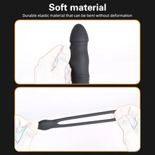 Load image into Gallery viewer, Männlicher Prostata Stimulator Massagegeräte Analvibratoren mit Penisring Fernbedienung Teleskop Vibrator mit 3 Vibrationsmodi+3 Schubmodi Analplug Dildo Sexspielzeug für Männer