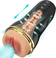 Load image into Gallery viewer, Elektrischer Masturbator Cup 10 Vibration mit 5 Saugmodi Sex Spielzeug für die Männer solo Sex Toys Masturbieren für Männer Taschenmuschi Penis Masturbatoren mit 3D Realistischer Vagina Pussy
