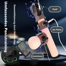 Load image into Gallery viewer, Elektro Shock Eichel Penistrainer Stimulator mit 8 Frequenzströme und 19 Intensitätsstufen
