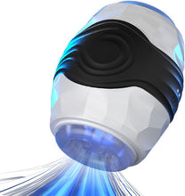 Load image into Gallery viewer, Herren Dual Channel Elektrischer Masturbator mit 10 Vibrationsmodi Penisvibrator, Penistrainer Sexspielzeug Elektrischer Masturbationsbecher Männer Solo Sexspielzeug